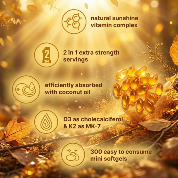 Everly® Vitamin D3 + K2 Softgels