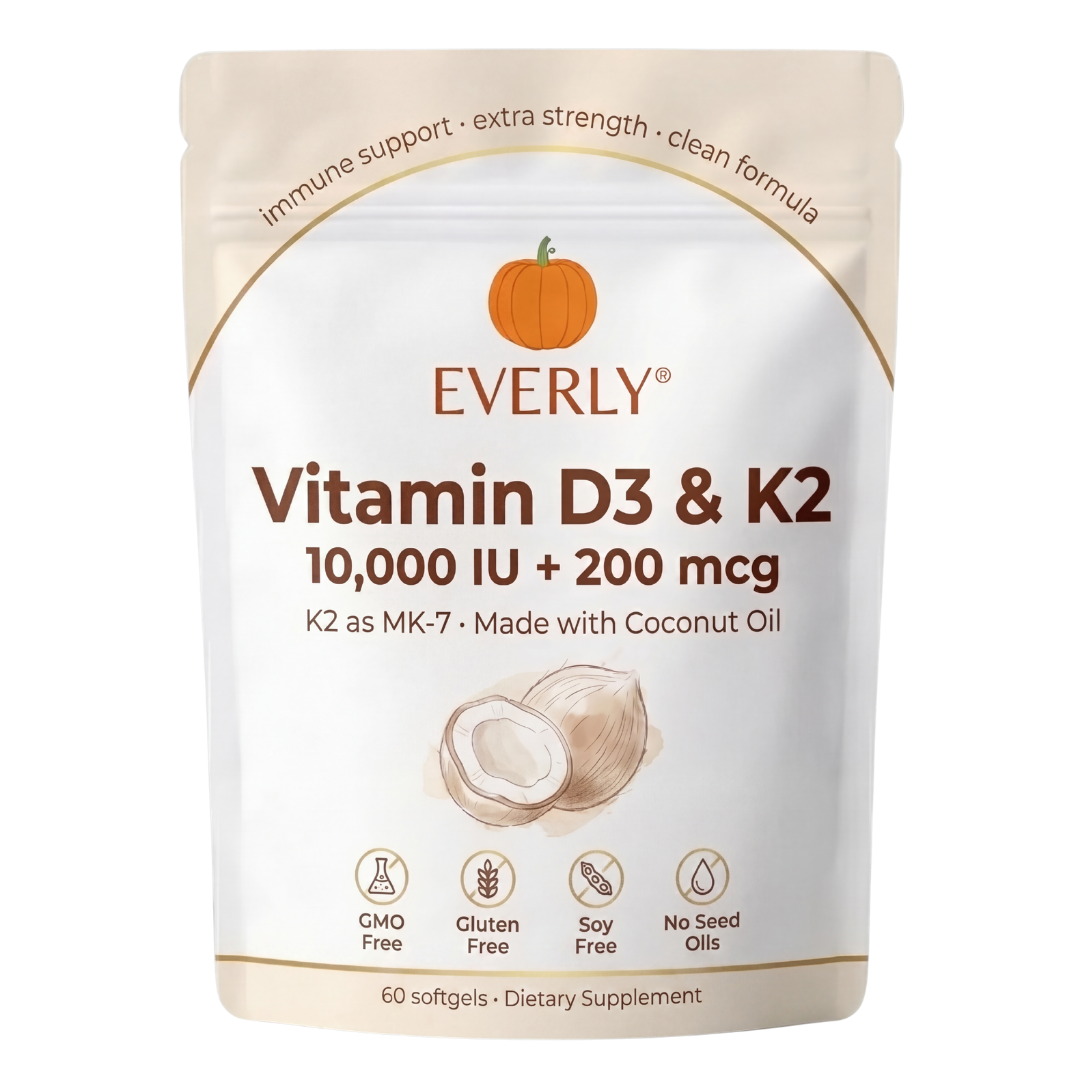 Everly® Vitamin D3 & K2 Softgels