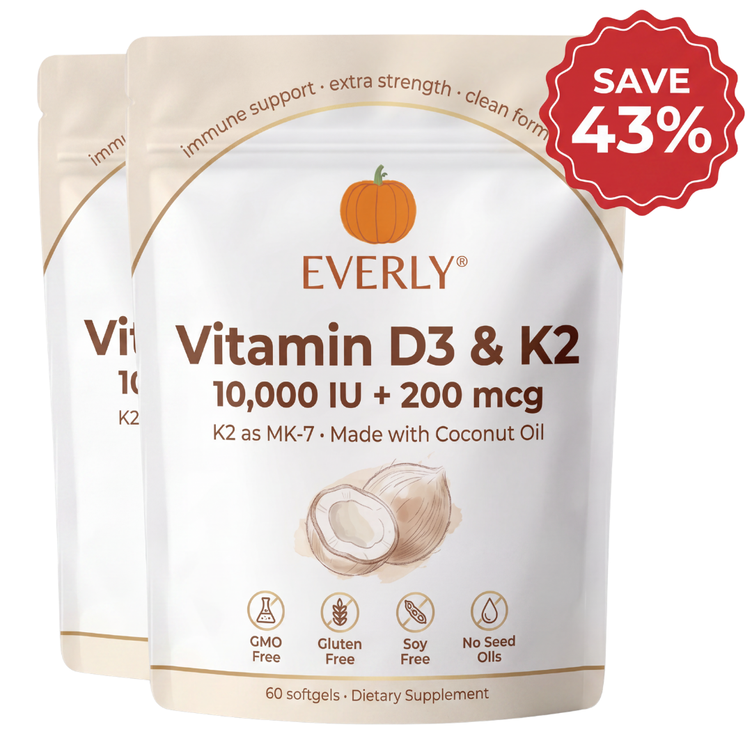 Everly® Vitamin D3 & K2 Softgels