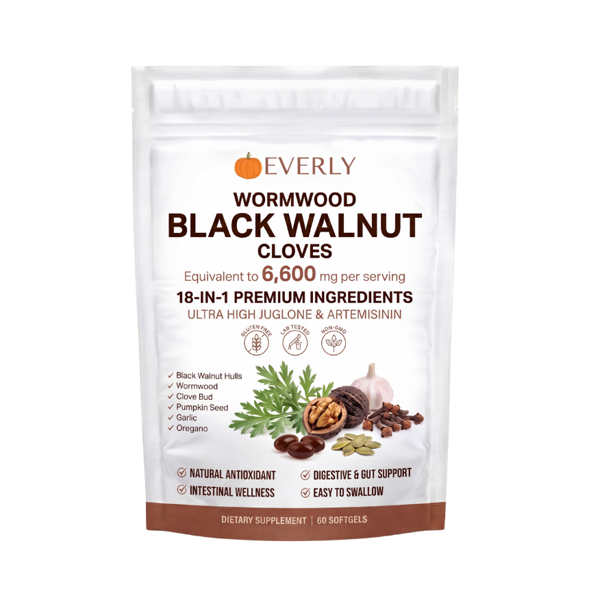Everly® Wormwood Black Walnut Cloves Softgels