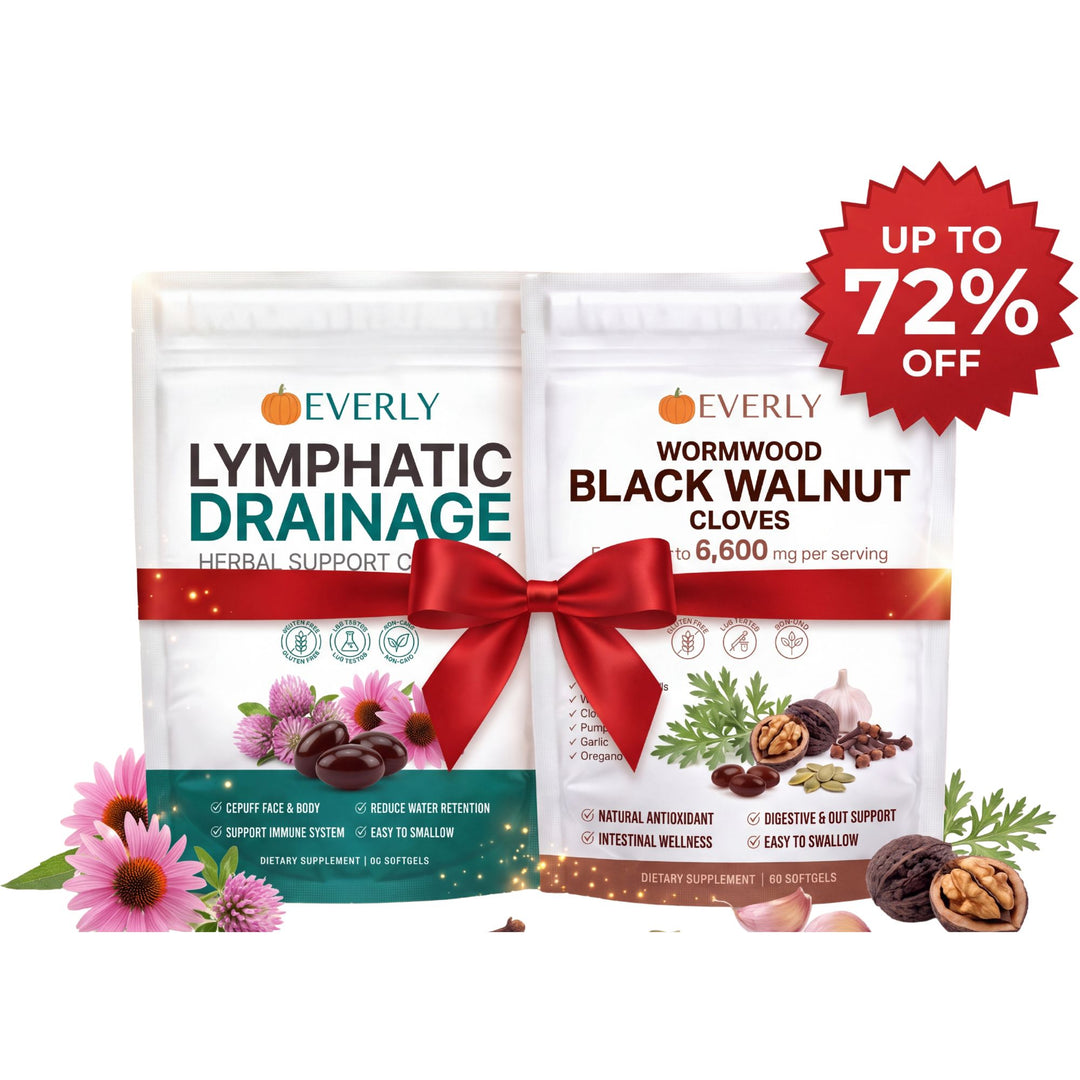 Lymphatic Drainage + Wormwood Black Walnut Cloves - 3 Months Supply
